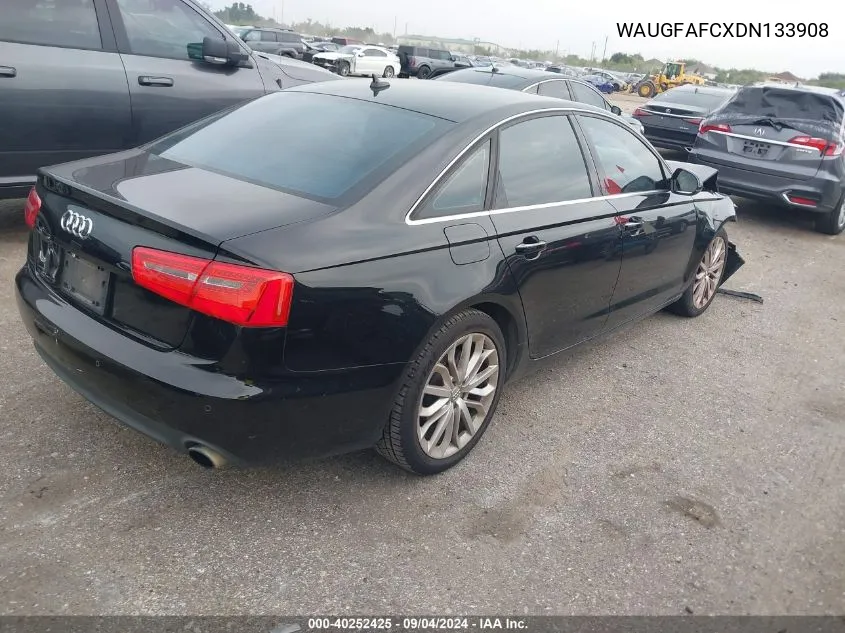 2013 Audi A6 Premium Plus VIN: WAUGFAFCXDN133908 Lot: 40252425