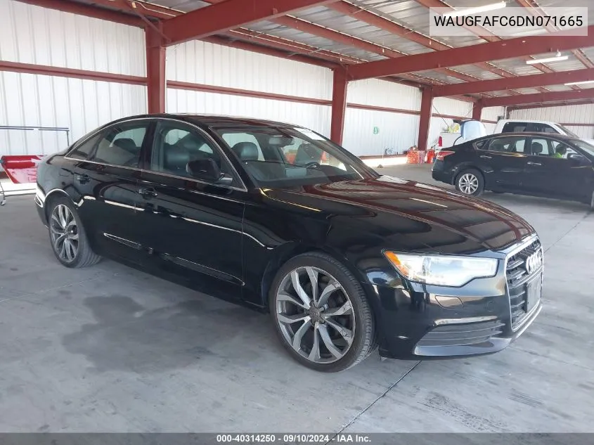 2013 Audi A6 2.0T Premium VIN: WAUGFAFC6DN071665 Lot: 40314250