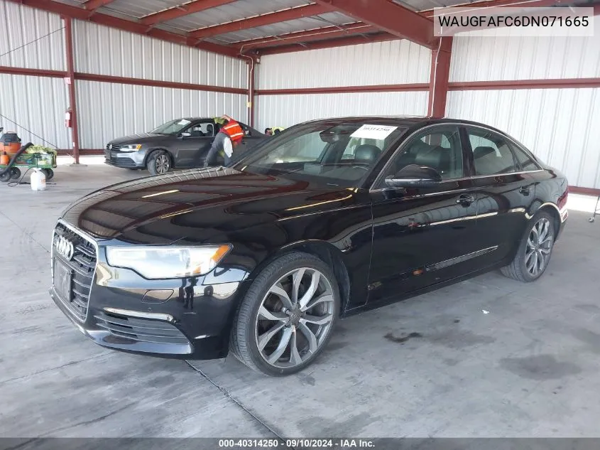 2013 Audi A6 2.0T Premium VIN: WAUGFAFC6DN071665 Lot: 40314250