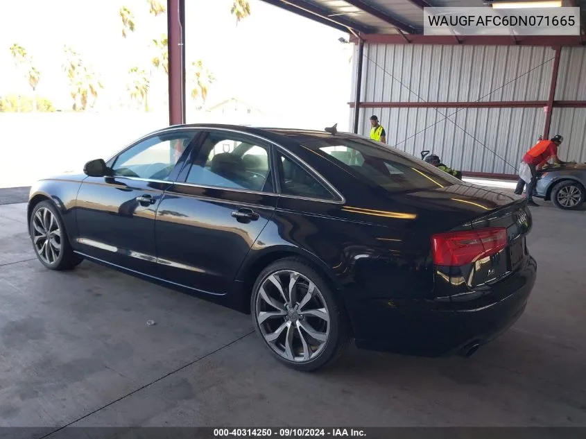 WAUGFAFC6DN071665 2013 Audi A6 2.0T Premium