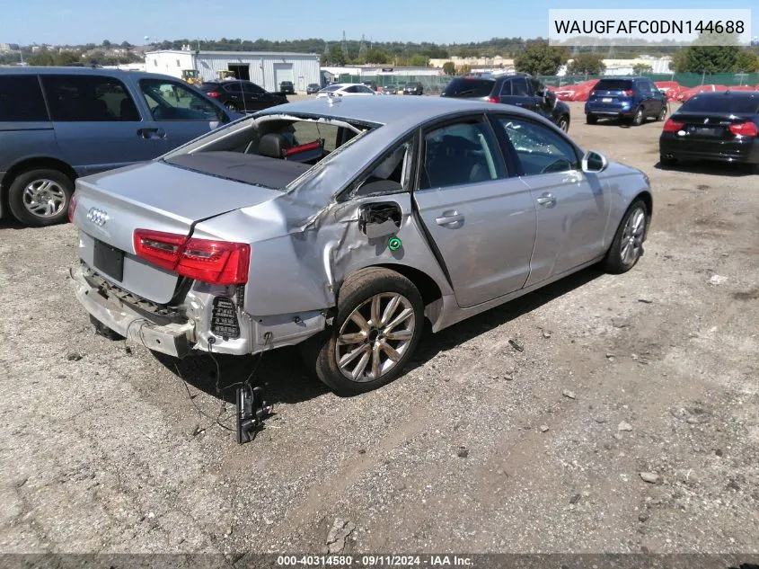 WAUGFAFC0DN144688 2013 Audi A6 2.0T Premium