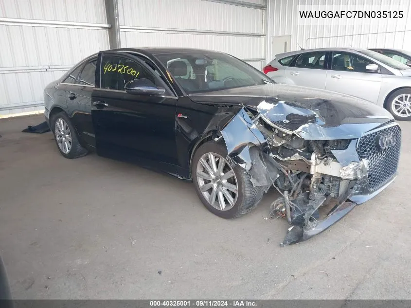 WAUGGAFC7DN035125 2013 Audi A6 Premium Plus