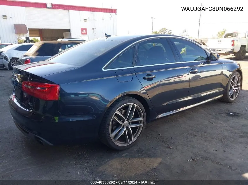 2013 Audi A6 3.0T Premium VIN: WAUJGAFC8DN066292 Lot: 40333262