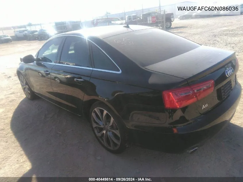 WAUGFAFC6DN086036 2013 Audi A6 2.0T Premium