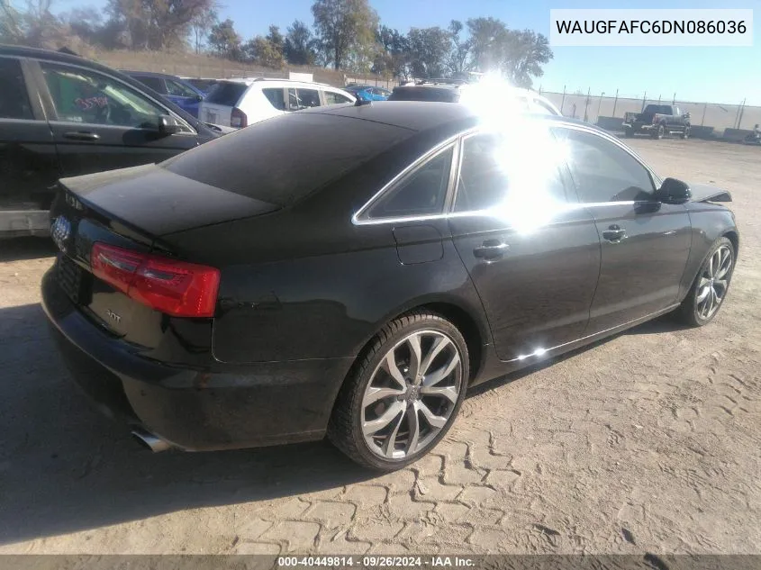 2013 Audi A6 2.0T Premium VIN: WAUGFAFC6DN086036 Lot: 40449814