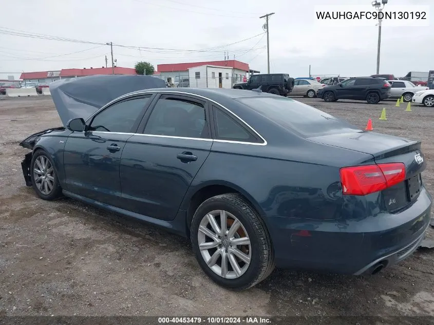 2013 Audi A6 Prestige VIN: WAUHGAFC9DN130192 Lot: 40453479