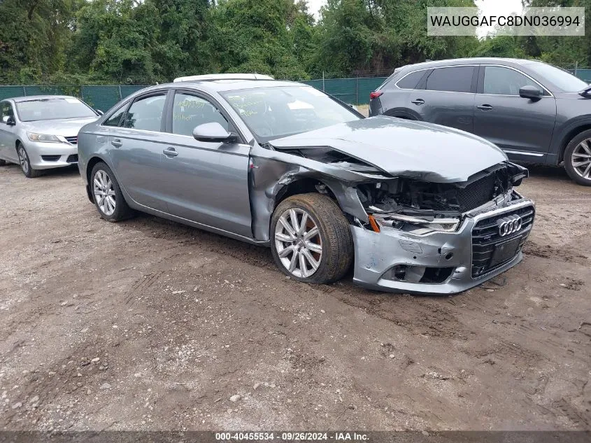 WAUGGAFC8DN036994 2013 Audi A6 3.0T Premium