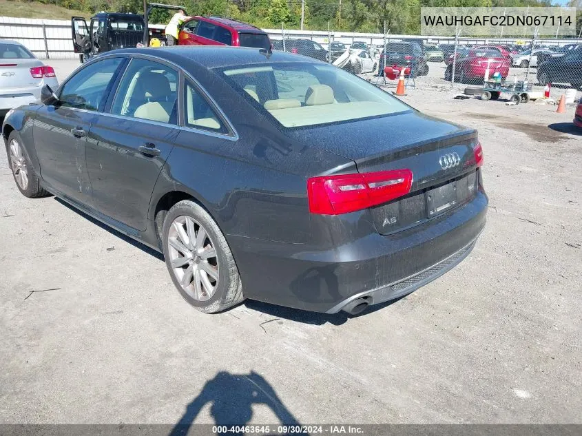 2013 Audi A6 Prestige VIN: WAUHGAFC2DN067114 Lot: 40463645