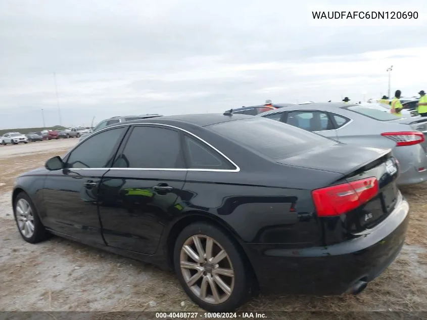 2013 Audi A6 Premium Plus VIN: WAUDFAFC6DN120690 Lot: 40488727