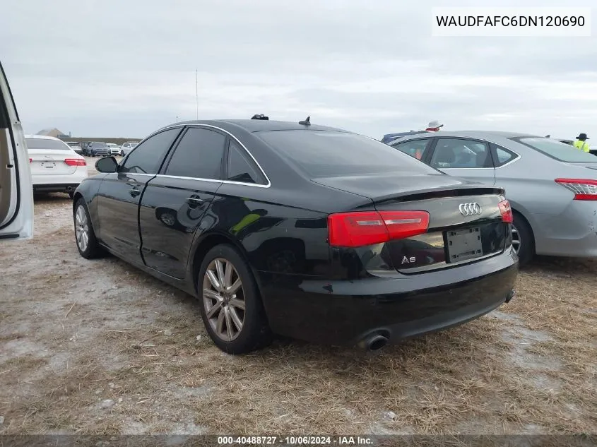 2013 Audi A6 Premium Plus VIN: WAUDFAFC6DN120690 Lot: 40488727