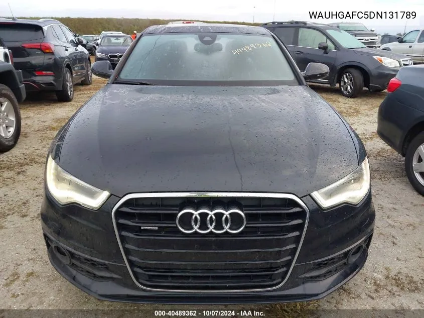 2013 Audi A6 3.0T Premium VIN: WAUHGAFC5DN131789 Lot: 40489362