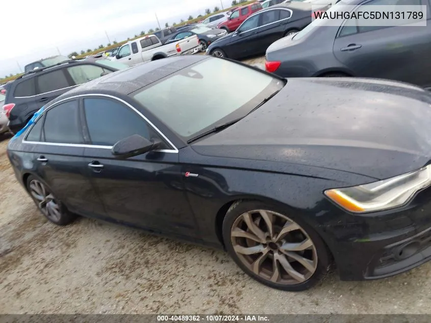 2013 Audi A6 3.0T Premium VIN: WAUHGAFC5DN131789 Lot: 40489362