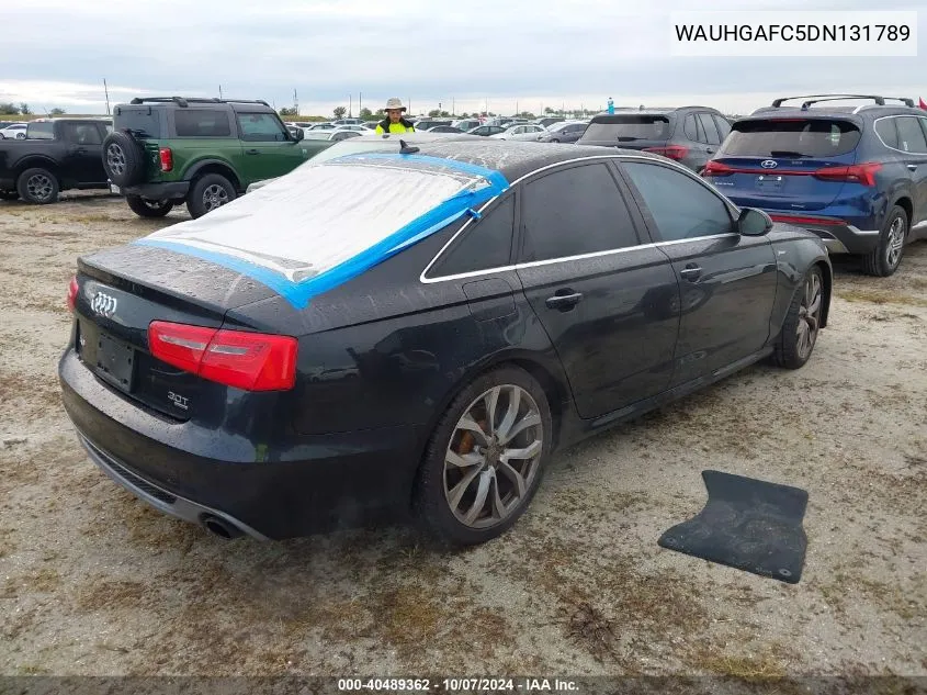 2013 Audi A6 3.0T Premium VIN: WAUHGAFC5DN131789 Lot: 40489362