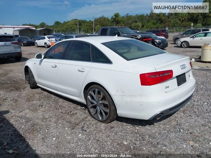 2013 Audi A6 3.0T Premium VIN: WAUHGAFC1DN156687 Lot: 40494507