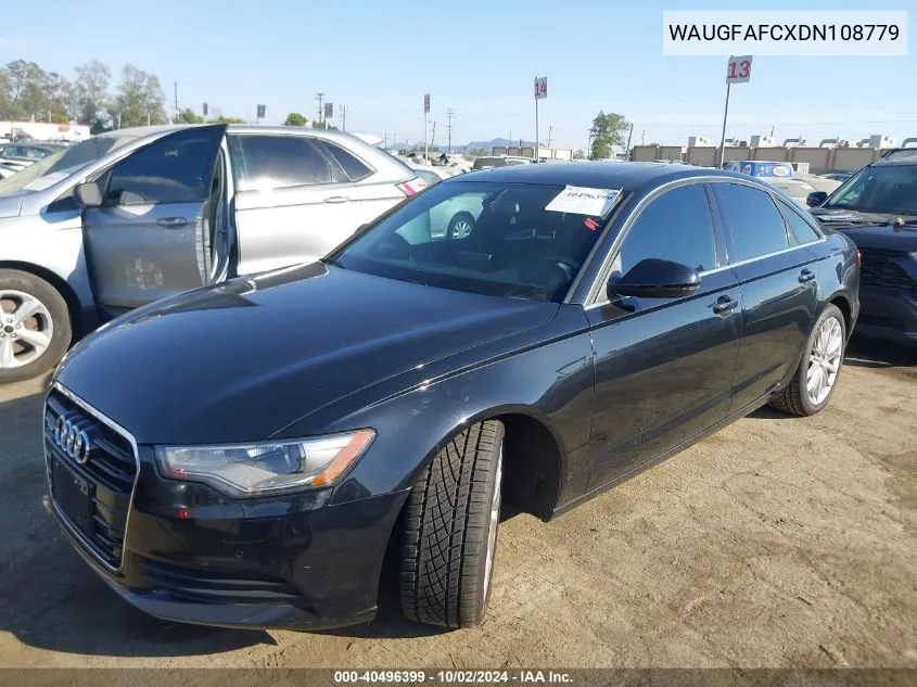 WAUGFAFCXDN108779 2013 Audi A6 2.0T Premium