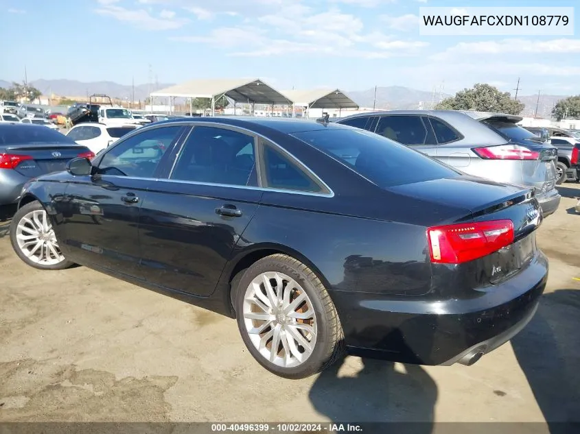 WAUGFAFCXDN108779 2013 Audi A6 2.0T Premium