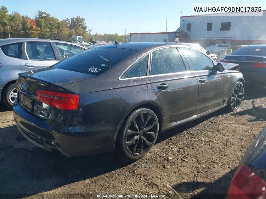 2013 Audi A6 3.0T Premium VIN: WAUHGAFC9DN017875 Lot: 40629346