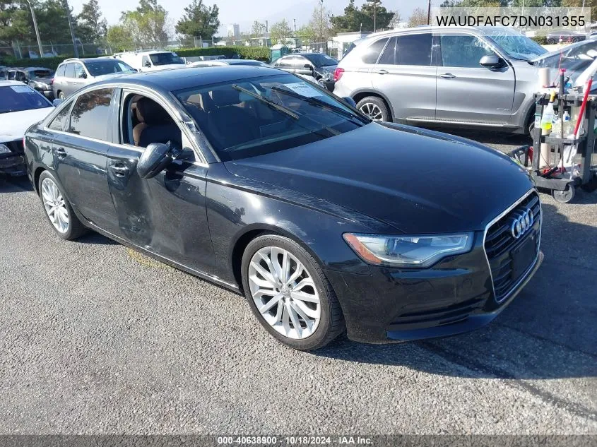 2013 Audi A6 2.0T Premium VIN: WAUDFAFC7DN031355 Lot: 40638900