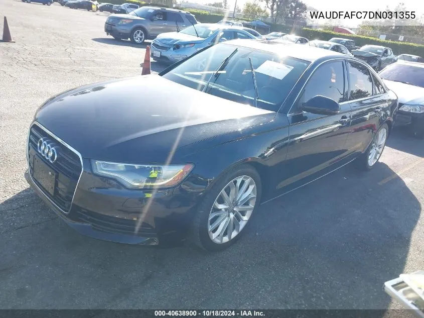 2013 Audi A6 2.0T Premium VIN: WAUDFAFC7DN031355 Lot: 40638900