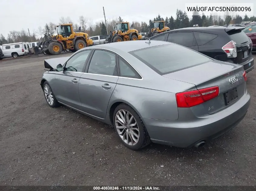 2013 Audi A6 2.0T Premium VIN: WAUGFAFC5DN080096 Lot: 40838246