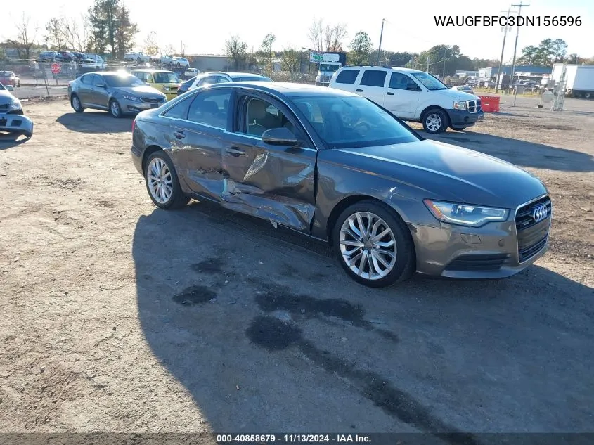 2013 Audi A6 2.0T Premium VIN: WAUGFBFC3DN156596 Lot: 40858679