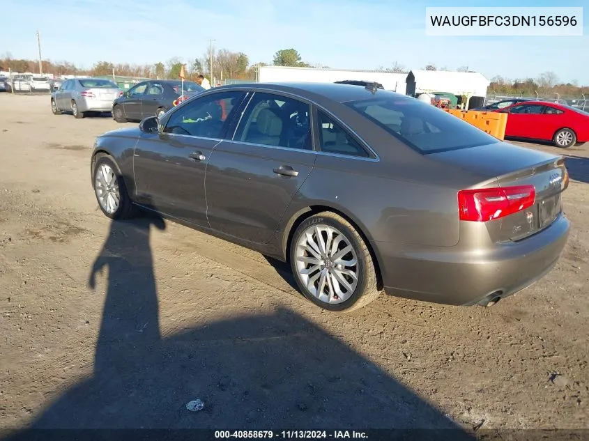 2013 Audi A6 2.0T Premium VIN: WAUGFBFC3DN156596 Lot: 40858679