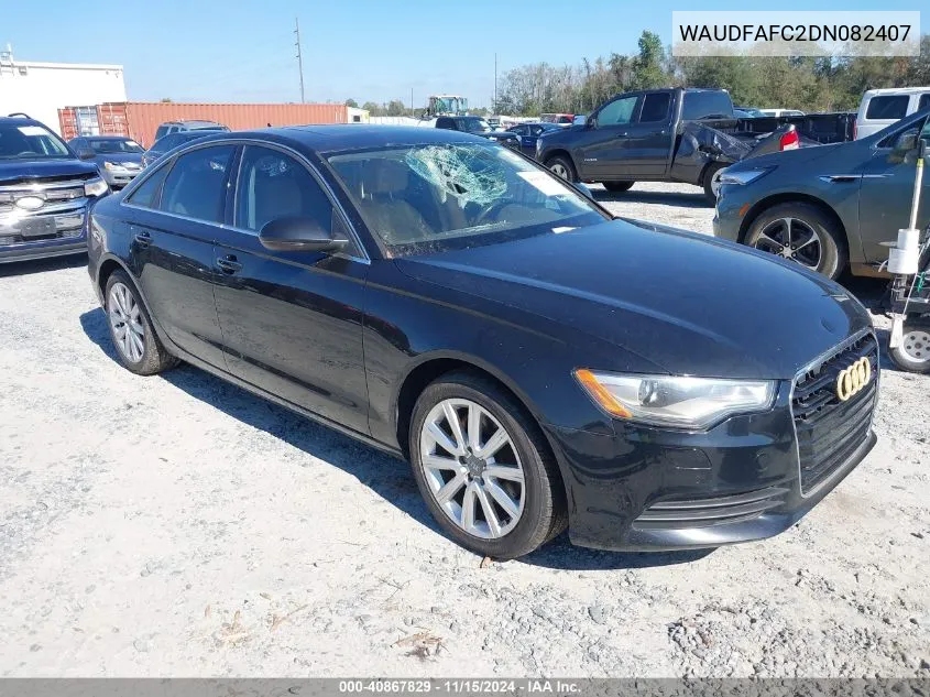 2013 Audi A6 2.0T Premium VIN: WAUDFAFC2DN082407 Lot: 40867829