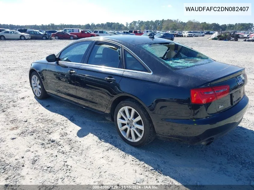 2013 Audi A6 2.0T Premium VIN: WAUDFAFC2DN082407 Lot: 40867829