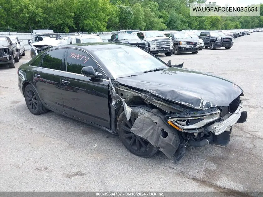 2014 Audi A6 2.0T Premium VIN: WAUGFAFC6EN035654 Lot: 39684737