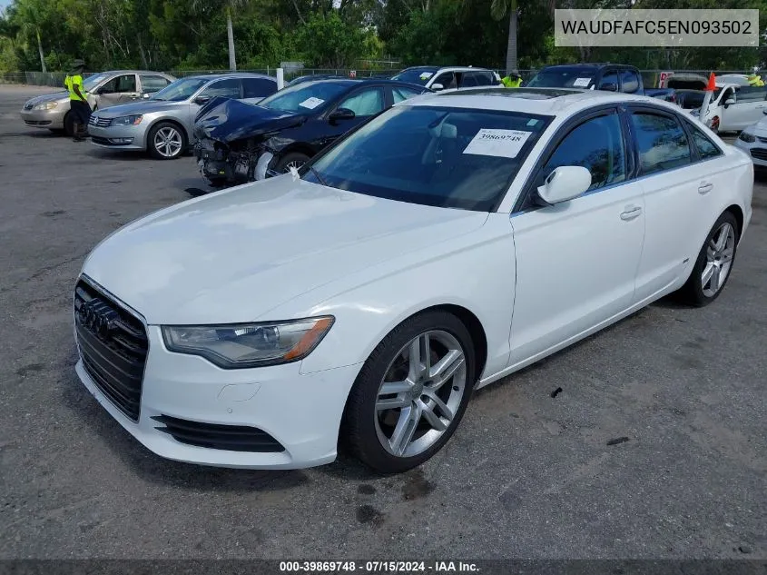 2014 Audi A6 2.0T Premium VIN: WAUDFAFC5EN093502 Lot: 39869748