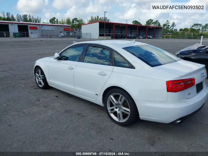 2014 Audi A6 2.0T Premium VIN: WAUDFAFC5EN093502 Lot: 39869748