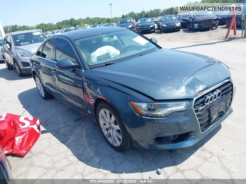 2014 Audi A6 3.0T Premium Plus VIN: WAUFGAFC7EN088145 Lot: 39955050