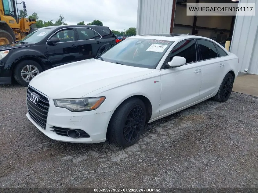 2014 Audi A6 3.0T Premium Plus VIN: WAUFGAFC4EN154117 Lot: 39977952