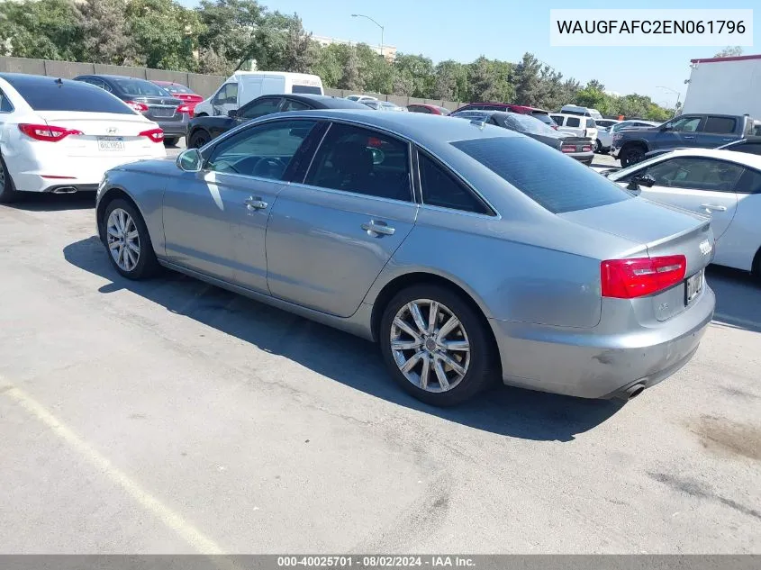 WAUGFAFC2EN061796 2014 Audi A6 2.0T Premium