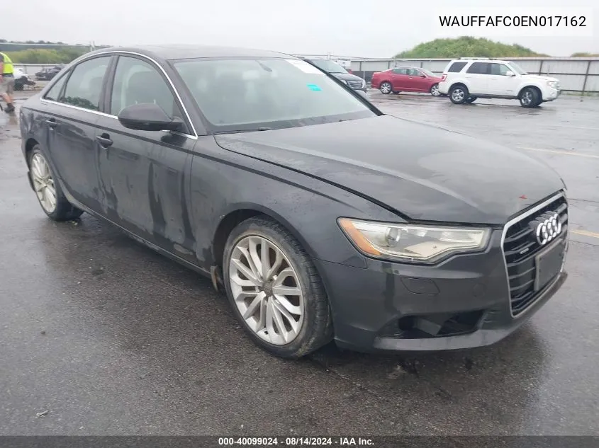 2014 Audi A6 2.0T Premium VIN: WAUFFAFC0EN017162 Lot: 40099024