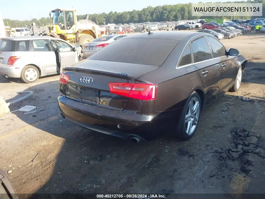 WAUGFAFC9EN151124 2014 Audi A6 2.0T Premium