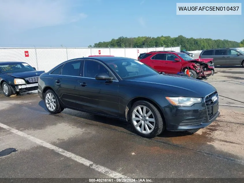 2014 Audi A6 2.0T Premium VIN: WAUGFAFC5EN010437 Lot: 40218161