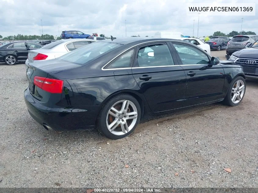 2014 Audi A6 2.0T Premium VIN: WAUGFAFC5EN061369 Lot: 40220752