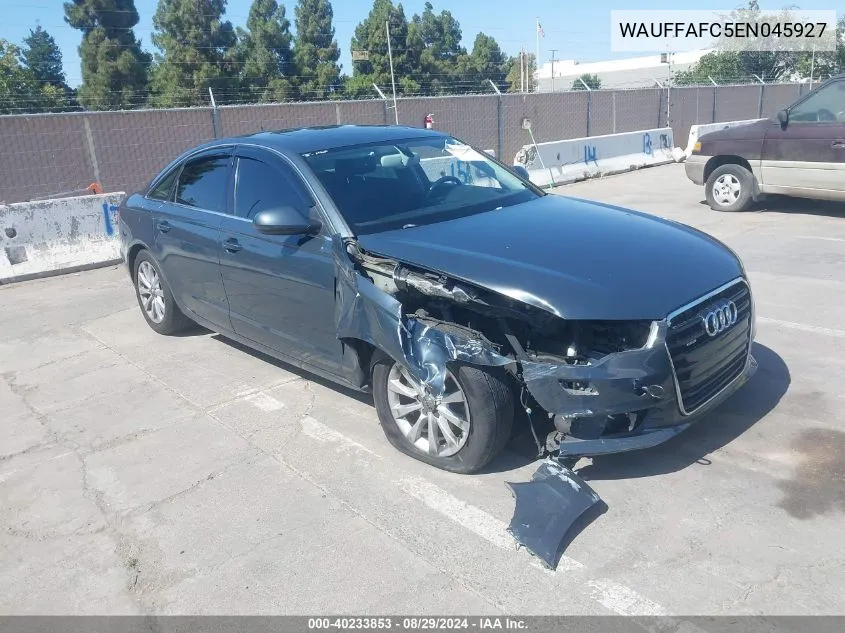 2014 Audi A6 2.0T Premium VIN: WAUFFAFC5EN045927 Lot: 40233853