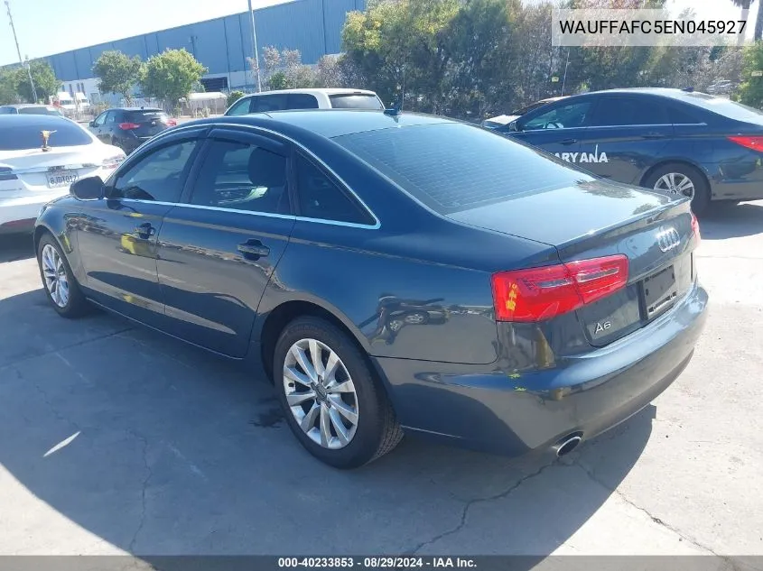 2014 Audi A6 2.0T Premium VIN: WAUFFAFC5EN045927 Lot: 40233853