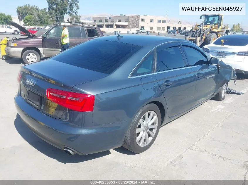 2014 Audi A6 2.0T Premium VIN: WAUFFAFC5EN045927 Lot: 40233853