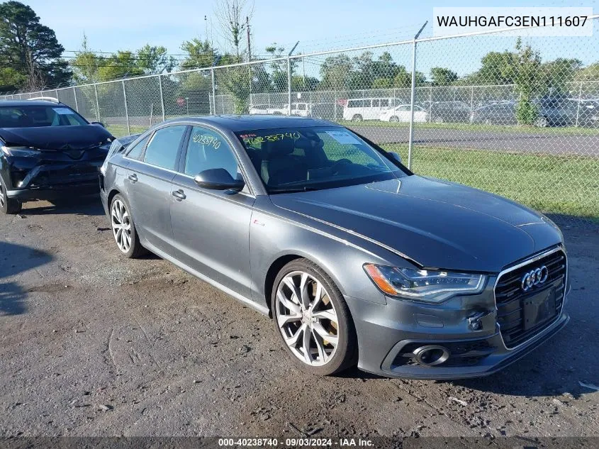 2014 Audi A6 3.0T Premium Plus VIN: WAUHGAFC3EN111607 Lot: 40238740