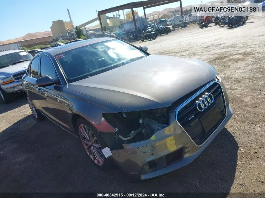 2014 Audi A6 2.0T Premium VIN: WAUGFAFC9EN051881 Lot: 40342915