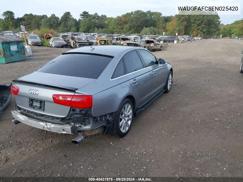 WAUGFAFC8EN025420 2014 Audi A6 2.0T Premium