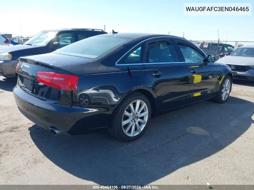 2014 Audi A6 2.0T Premium VIN: WAUGFAFC3EN046465 Lot: 40464106