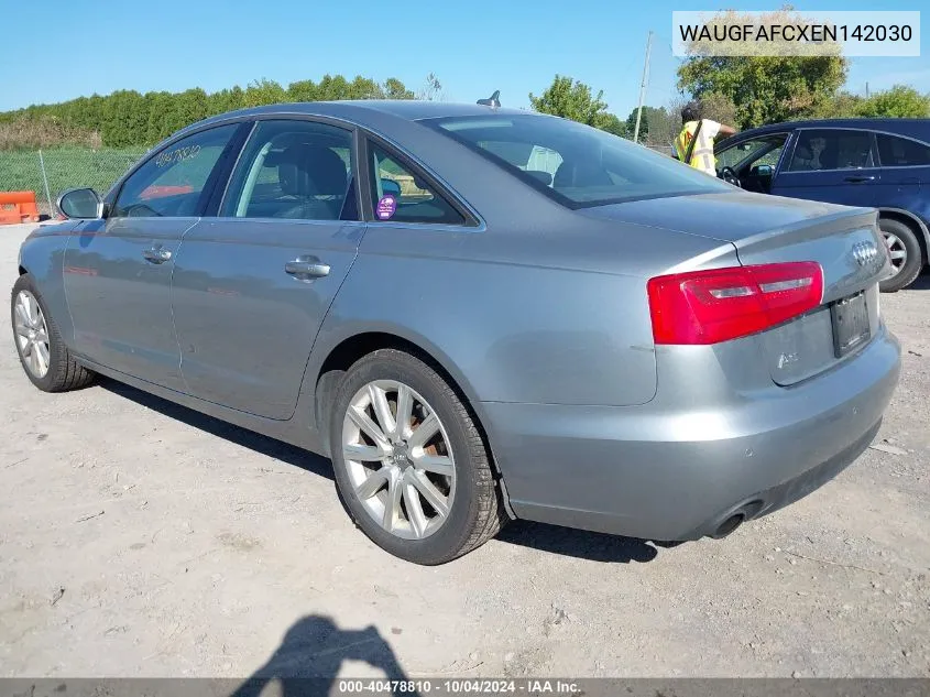 2014 Audi A6 2.0T Premium VIN: WAUGFAFCXEN142030 Lot: 40478810