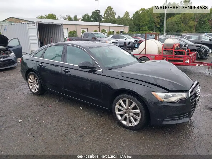 2014 Audi A6 2.0T Premium VIN: WAUGFAFC3EN064688 Lot: 40485016