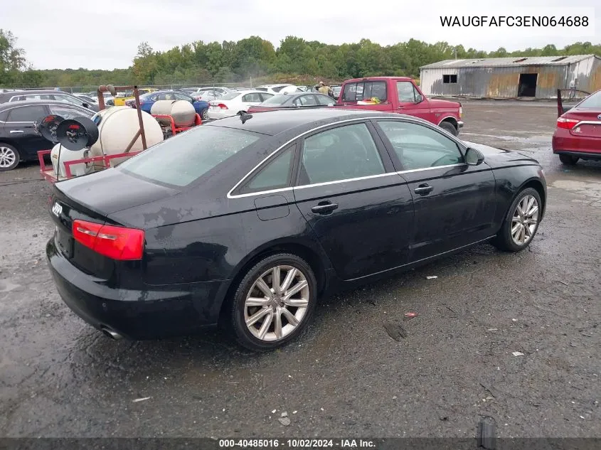 WAUGFAFC3EN064688 2014 Audi A6 2.0T Premium