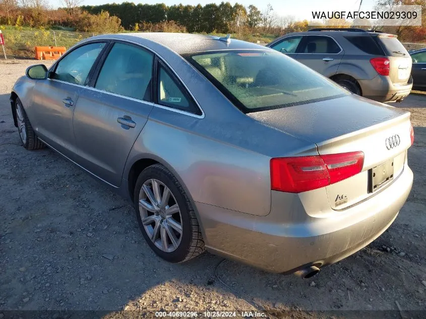 2014 Audi A6 Premium Plus VIN: WAUGFAFC3EN029309 Lot: 40690296