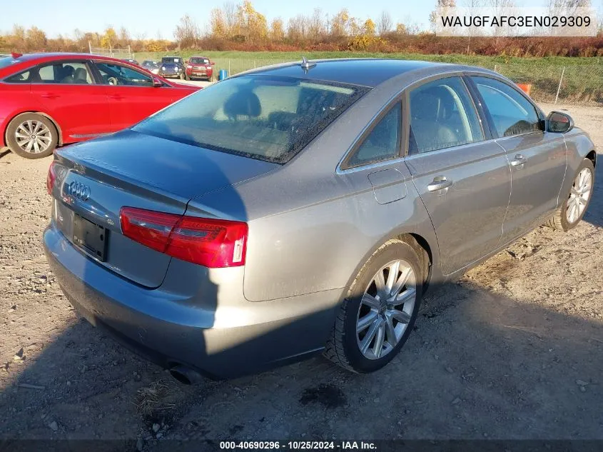 2014 Audi A6 Premium Plus VIN: WAUGFAFC3EN029309 Lot: 40690296